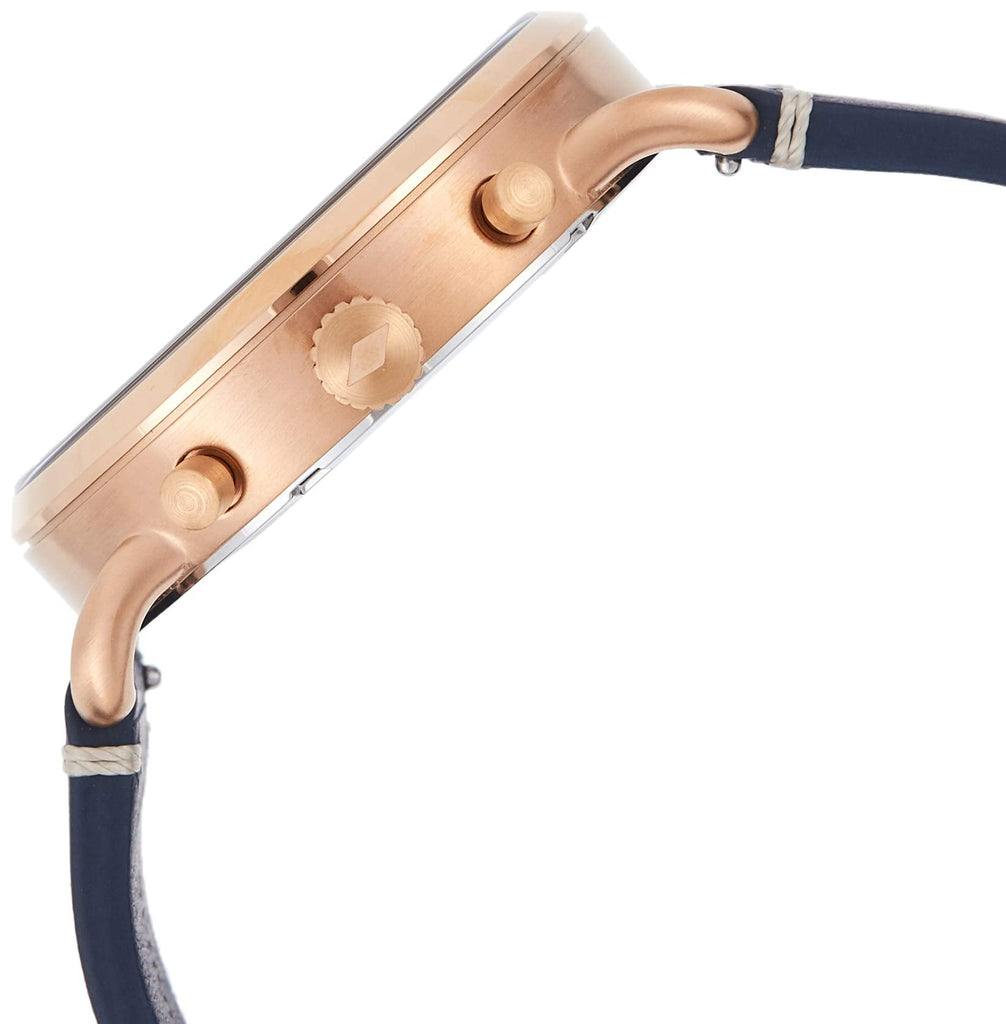 Fossil The Commuter Blue Dial Blue Leather Strap Watch for Men - FS5404 Buy Now By Fossil