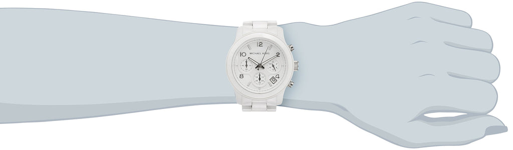 Michael Kors Runway White Ceramic Dial White Steel Strap Watch for Women - MK5161 Buy Now By Michael Kors