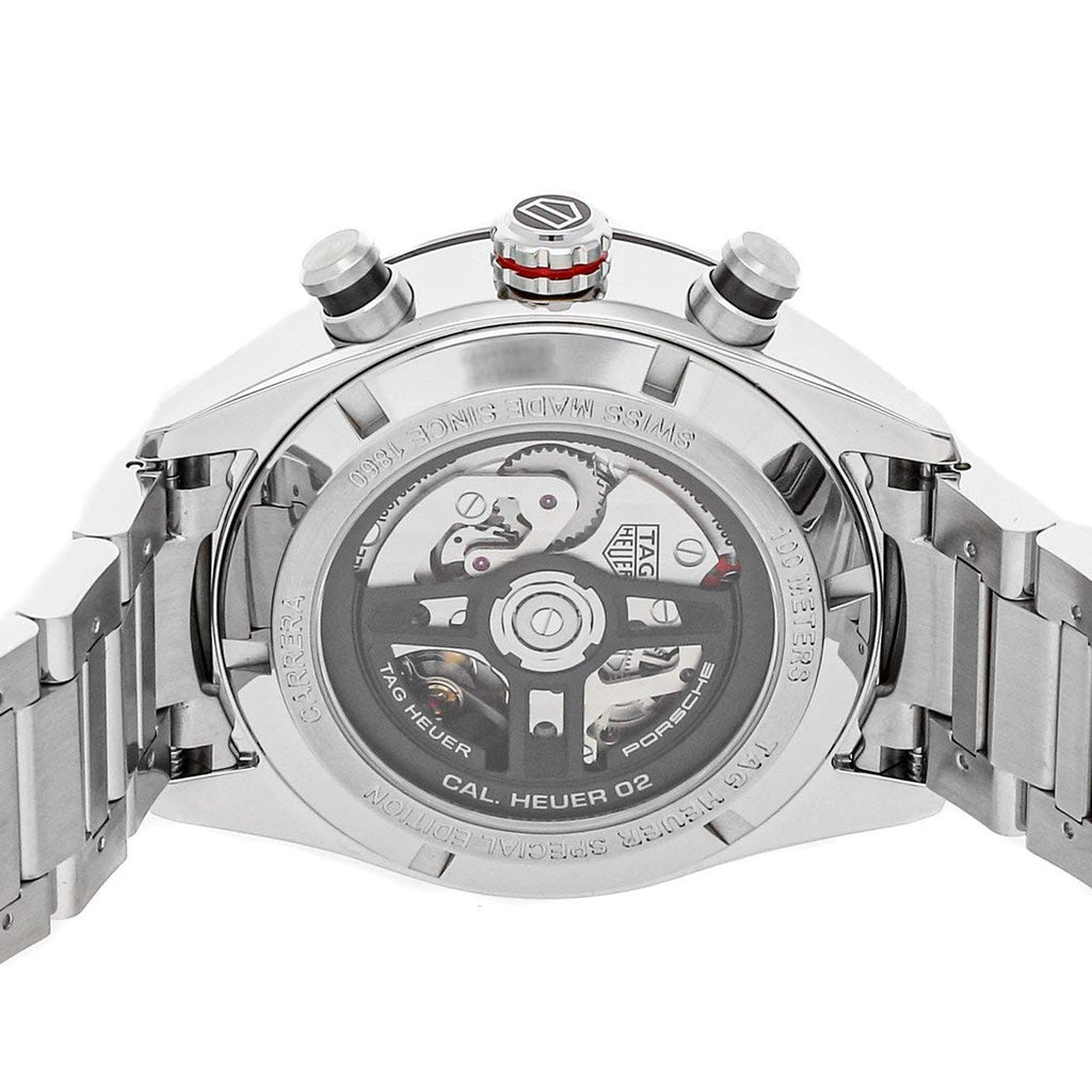Tag Heuer Carrera Porsche Chronograph Grey Dial Silver Steel Strap Watch for Men - CBN2A1F.BA0643 Buy Now By Tag Heuer