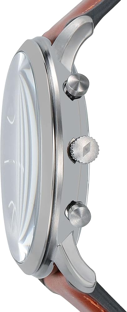 Fossil Neutra Chronograph Grey Dial Brown Leather Strap Watch for Men - FS5512 Buy Now By Fossil