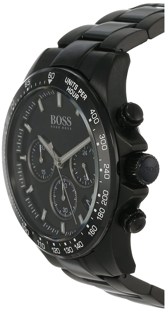 Hugo Boss Hero Black Dial Black Steel Strap Watch for Men - 1513754 Buy Now By Hugo Boss
