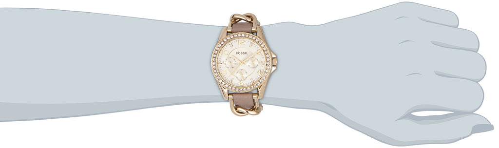 Fossil Riley White Dial Beige Leather Strap Watch for Women - ES3465 Buy Now By Fossil