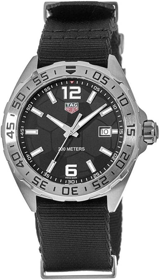 Tag Heuer Formula 1 Quartz Black Dial Black NATO Strap Watch for Men - WAZ1015.FC8198 Buy Now By Tag Heuer