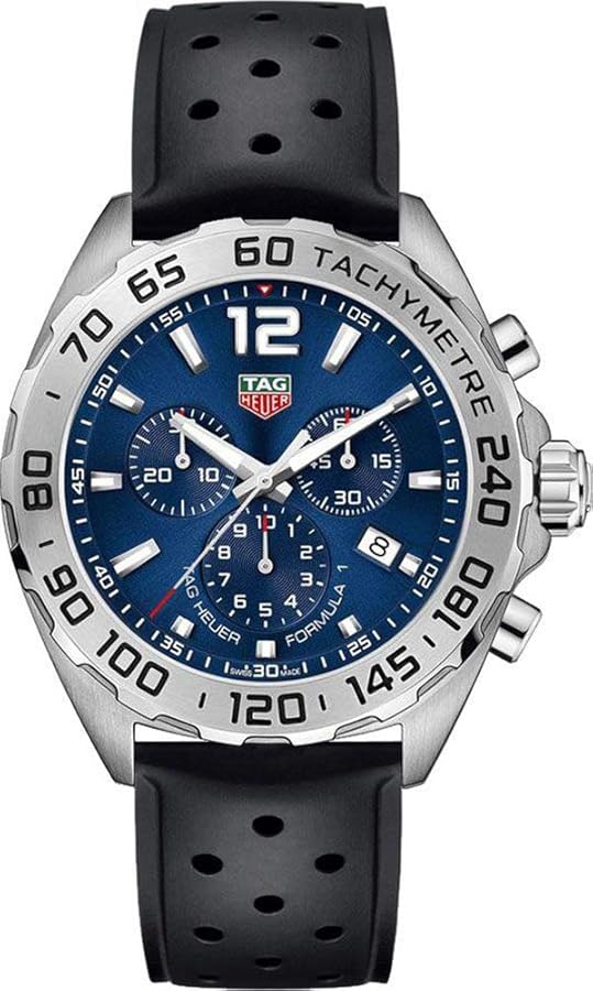 Tag Heuer Formula 1 Chronograph Blue Dial Black Rubber Strap Watch for Men - CAZ101K.FT8024 Buy Now By Tag Heuer
