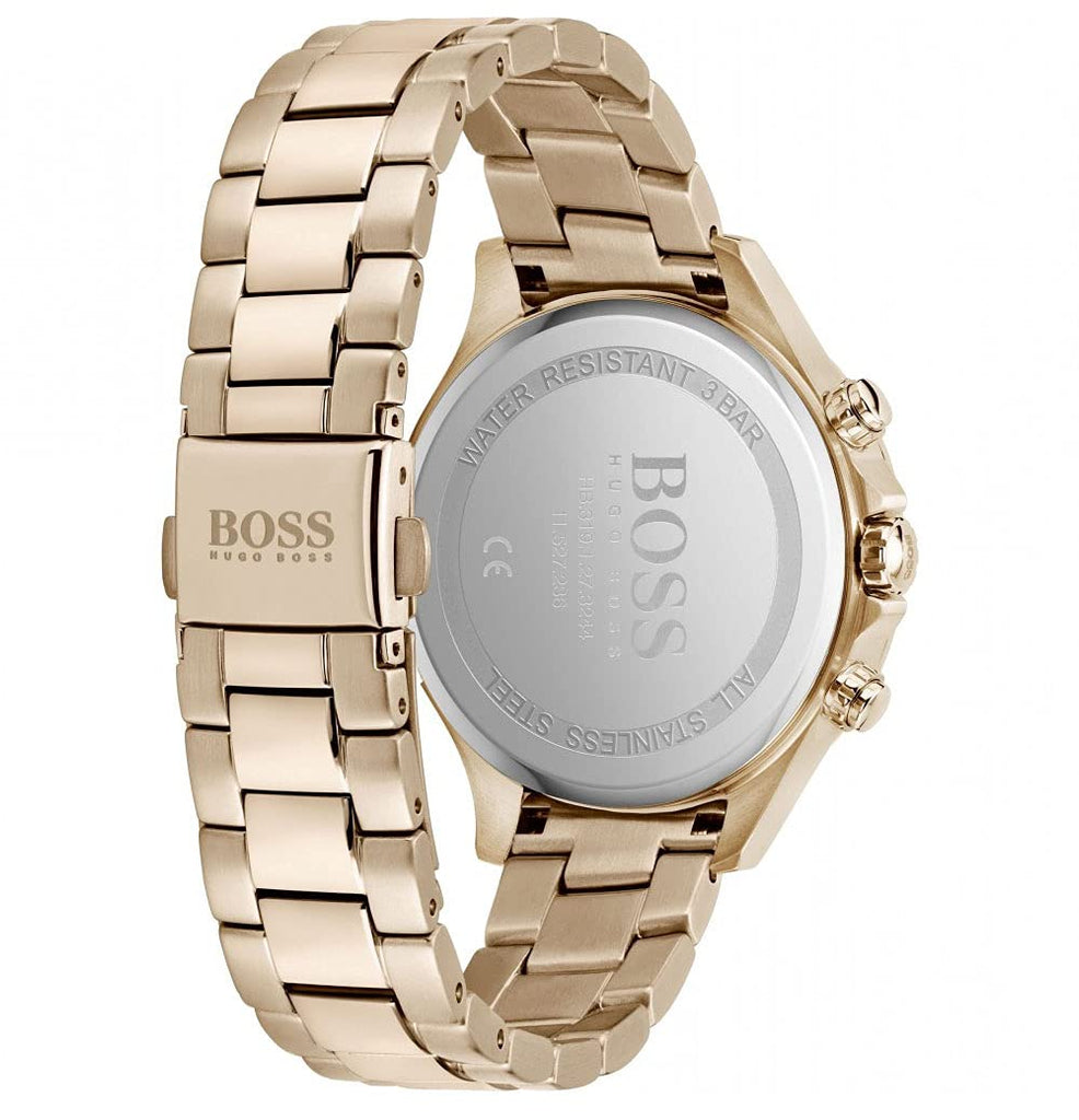 Hugo Boss Hera Blue Dial Gold Steel Strap Watch for Women - 1502566 Buy Now By Hugo Boss
