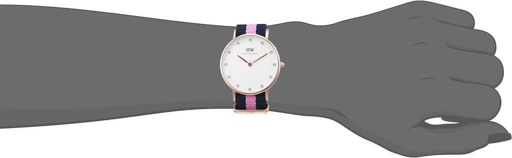 Daniel Wellington Classy Winchester White Dial Two Tone NATO Strap Watch For Women - DW00100077 Buy Now By Daniel Wellington