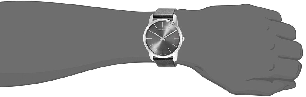 Calvin Klein City Grey Dial Black Leather Strap Watch For Men - K2G21107 Buy Now By Calvin Klein