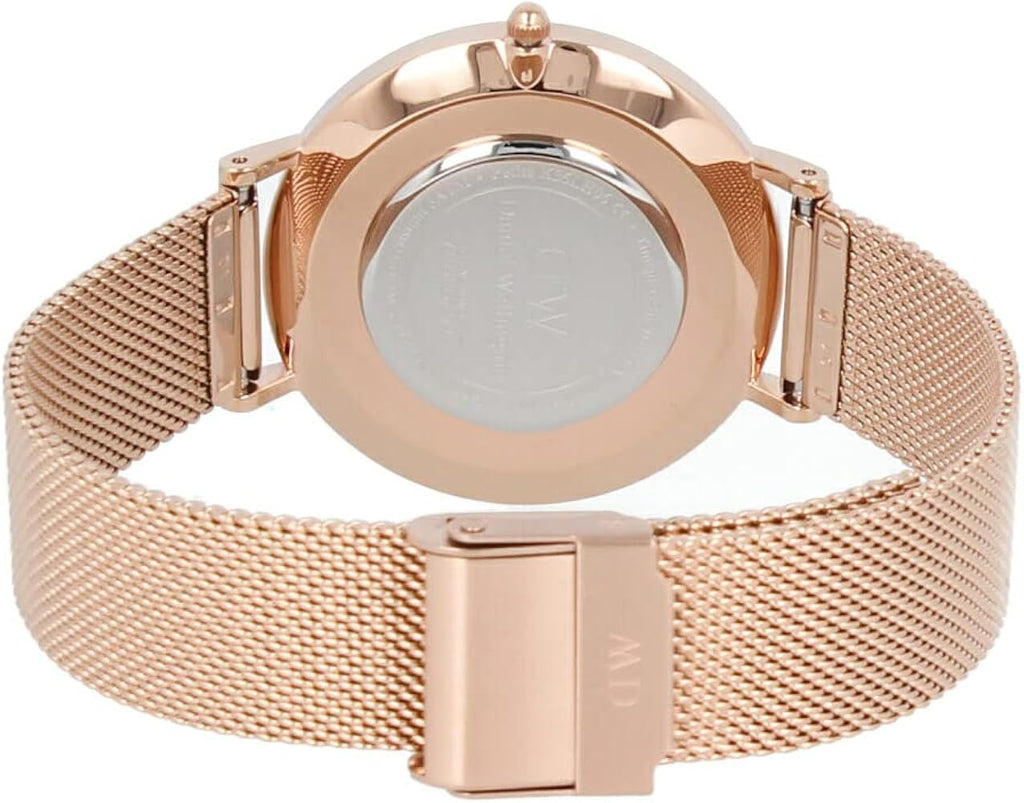 Daniel Wellington Petite Amber Brown Dial Rose Gold Mesh Strap Watch for Women - DW00100478 Buy Now By Daniel Wellington