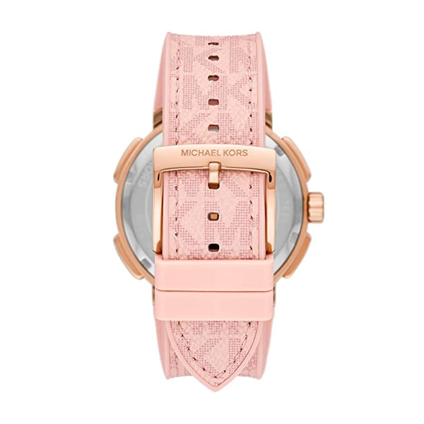 Michael Kors Sidney Multifunction White Dial Pink Silicone Strap Watch For Women - MK7222 Buy Now By Michael Kors