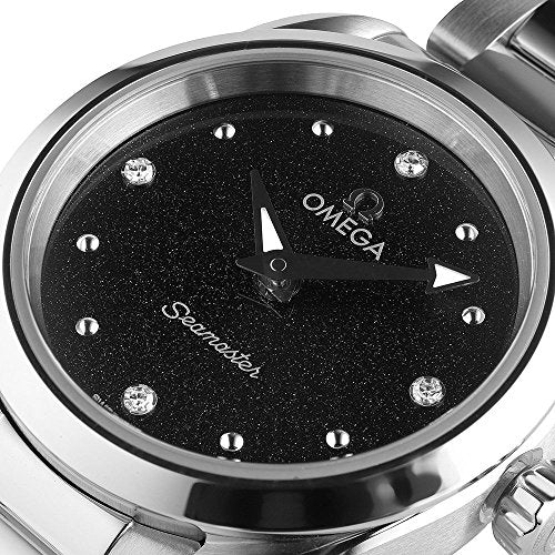 Omega Seamaster Aqua Terra Quartz Diamond Black Dial Silver Steel Strap Watch for Women - 220.10.28.60.51.001 Buy Now By Omega