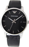 Emporio Armani Classic Quartz Black Dial Black Leather Strap Watch For Men - AR1692 Buy Now By Emporio Armani