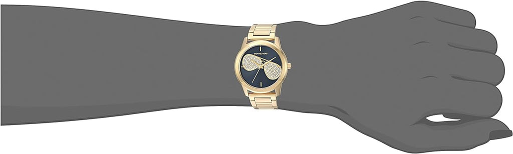 Michael Kors Hartman Analog Quartz Black Dial Gold Steel Strap Watch For Women - MK3647 Buy Now By Michael Kors