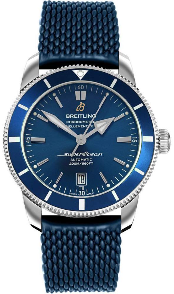 Breitling Superocean Heritage B20 Automatic 42 Blue Dial Blue Mesh Bracelet Watch for Men - AB2010161C1S1 Buy Now By Breitling