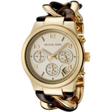 Michael Kors Runway Gold Dial Two Tone Steel Strap Watch for Women - MK4222 Buy Now By Michael Kors