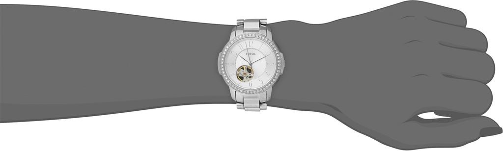 Fossil Architect Automatic Silver Dial Silver Steel Strap Watch for Women - ME3057 Buy Now By Fossil