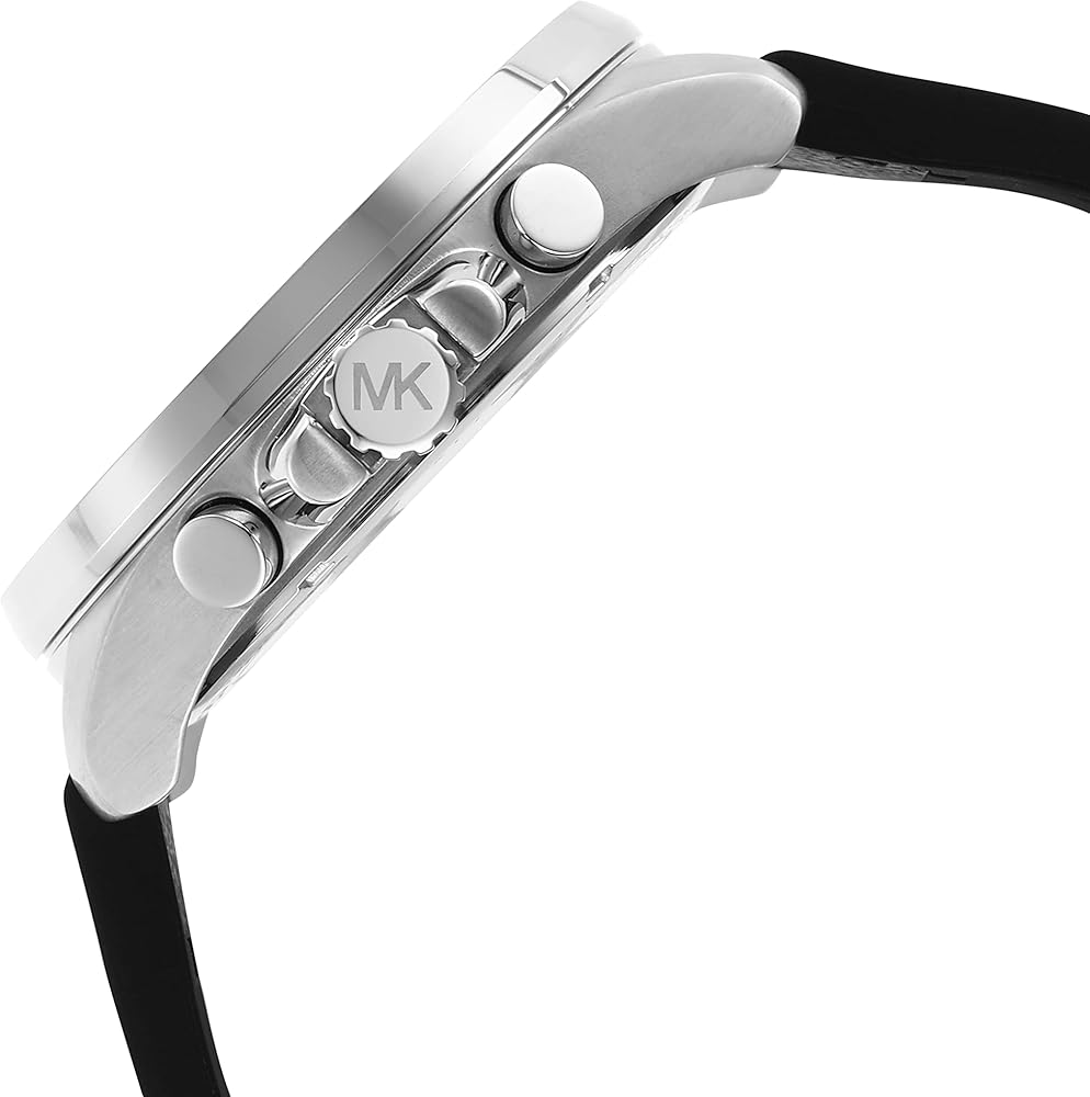 Michael Kors Brecken Chronograph Silver Dial Grey Leather Strap Watch For Men - MK8922 Buy Now By Michael Kors