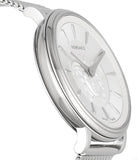 Versace V-Circle Silver Dial Silver Mesh Bracelet Watch for Men - VBQ060017 Buy Now By Versace
