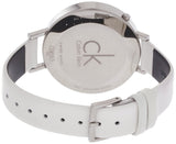Calvin Klein Equal White Dial White Leather Strap Watch for Women - K3E231L6 Buy Now By Calvin Klein