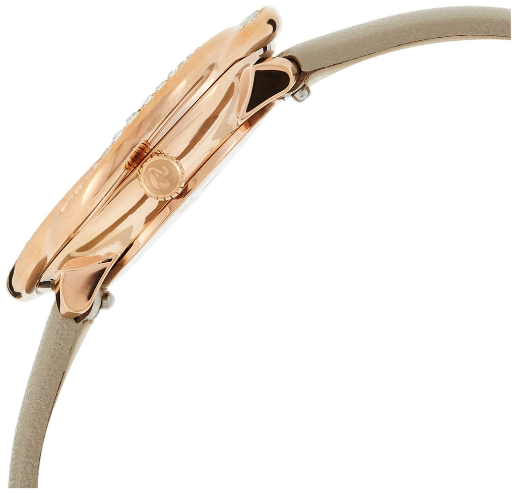 Swarovski Crystal Flower Grey Dial Grey Leather Strap Watch for for Women - 5552424 Buy Now By Swarovski