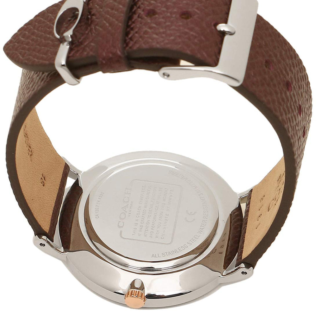 Coach Perry White Dial Brown Leather Strap Watch for Women - 14503154 Buy Now By Coach