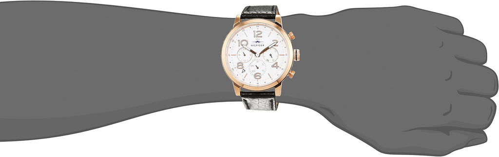 Tommy Hilfiger Jake Multifunction White Dial Black Leather Strap Watch for Men - 1791236 Buy Now By Tommy Hilfiger
