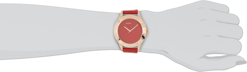 Marc Jacobs Blade Red Dial Red Leather Strap Watch for Women - MBM1204 Buy Now By Marc Jacobs