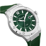 Salvatore Ferragamo F-80 Classic Green Dial Green Rubber Strap Watch for Men - SFHY02722 Buy Now By Salvatore Ferragamo