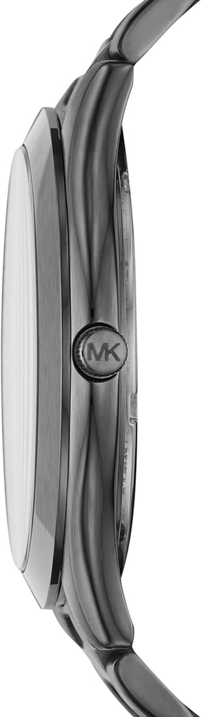 Michael Kors Slim Runway Quartz Black Dial Grey Steel Strap Watch For Men - MK1044 Buy Now By Michael Kors