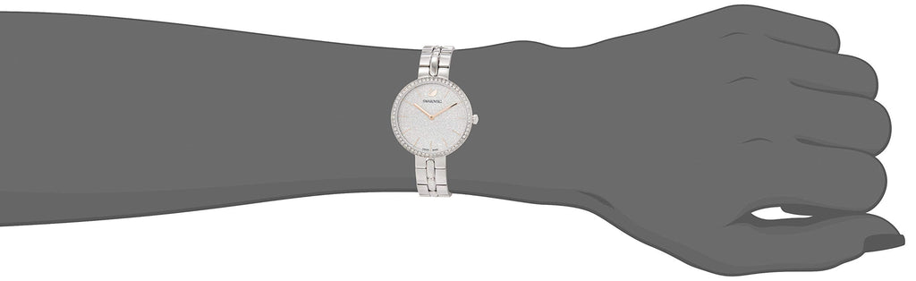Swarovski Cosmopolitan Diamond Powder Silver Dial Silver Steel Strap Watch for Women - 5517807 Buy Now By Swarovski
