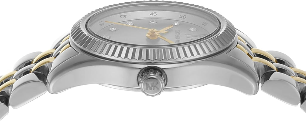 Michael Kors Lexington Analog Silver Dial Two Tone Steel Strap Watch for Women - MK4740 Buy Now By Michael Kors