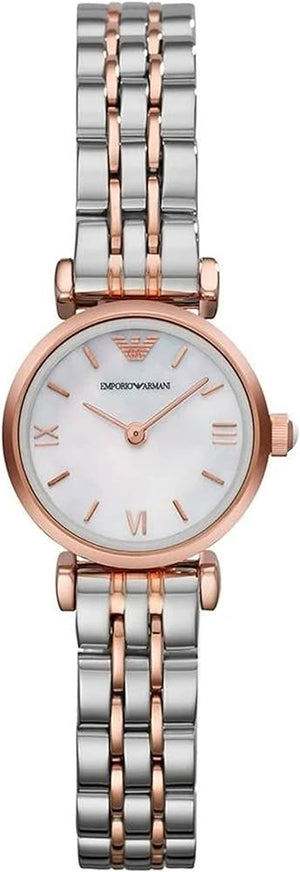 Emporio Armani Mother of Pearl Dial Two Tone Steel Strap Watch For Women - AR1689 Buy Now By Emporio Armani