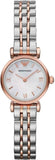 Emporio Armani Mother of Pearl Dial Two Tone Steel Strap Watch For Women - AR1689 Buy Now By Emporio Armani