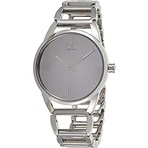 Calvin Klein Stately Silver Dial Silver Steel Strap Watch for Women - K3G23128 Buy Now By Calvin Klein