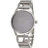Calvin Klein Stately Silver Dial Silver Steel Strap Watch for Women - K3G23128 Buy Now By Calvin Klein