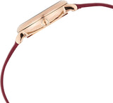 Marc Jacobs Baker Maroon Dial Maroon Leather Strap Watch for Women - MBM1271 Buy Now By Marc Jacobs