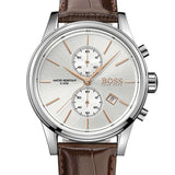 Hugo Boss Jet White Dial Brown Leather Strap Watch for Men - 1513280 Buy Now By Hugo Boss