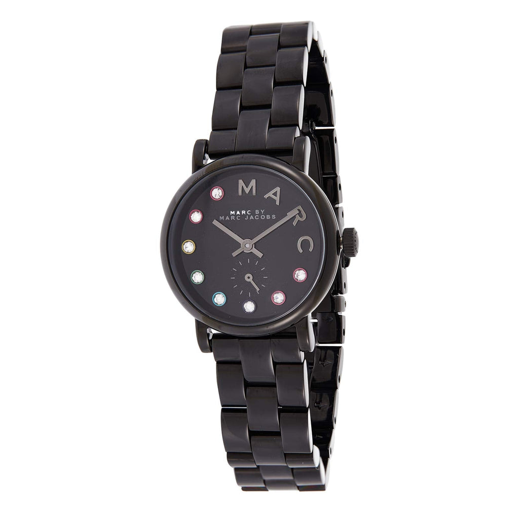Marc Jacobs Baker Black Dial Black Steel Strap Watch for Women - MBM3425 Buy Now By Marc Jacobs