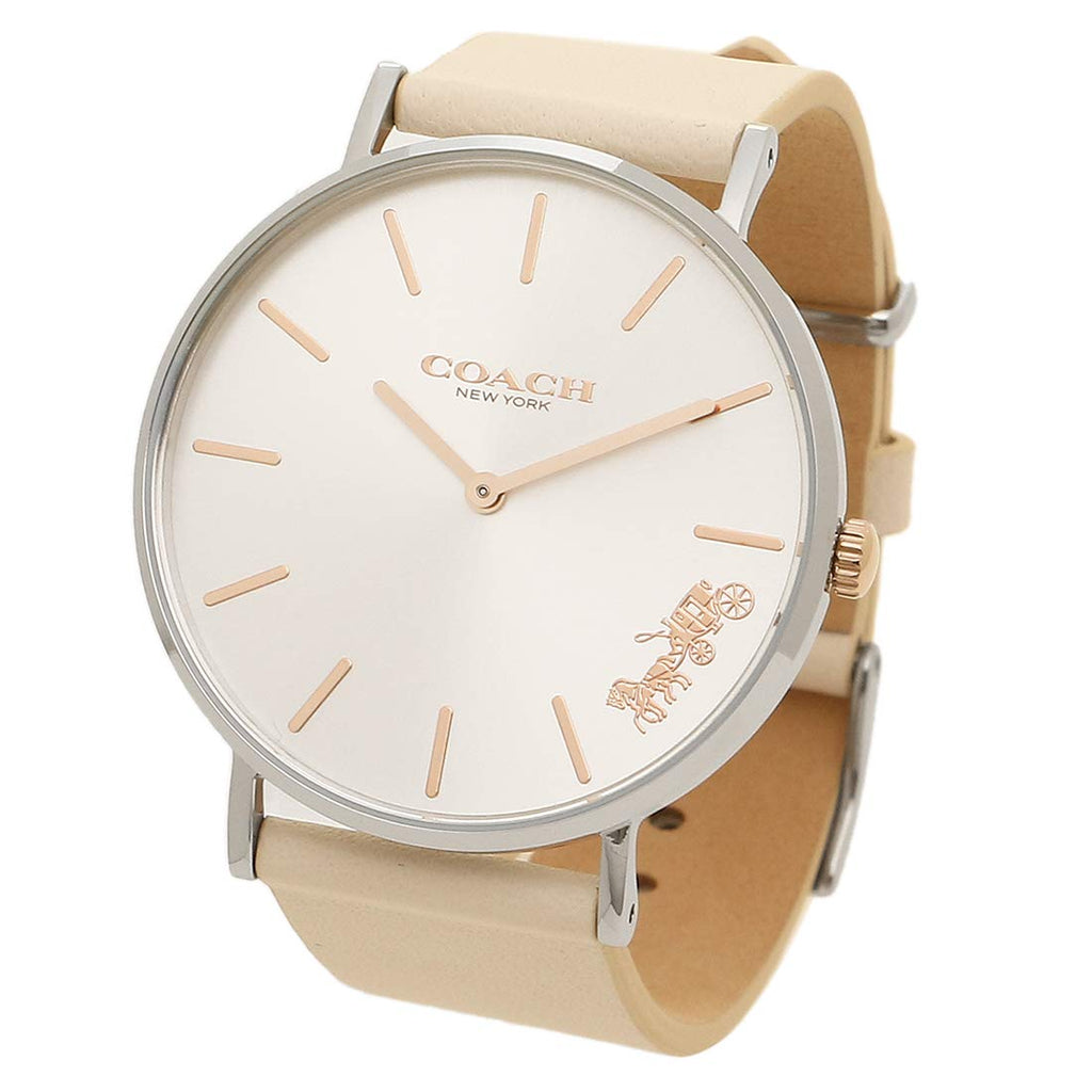 Coach Perry White Dial White Leather Strap Watch for Women - 14503117 Buy Now By Coach