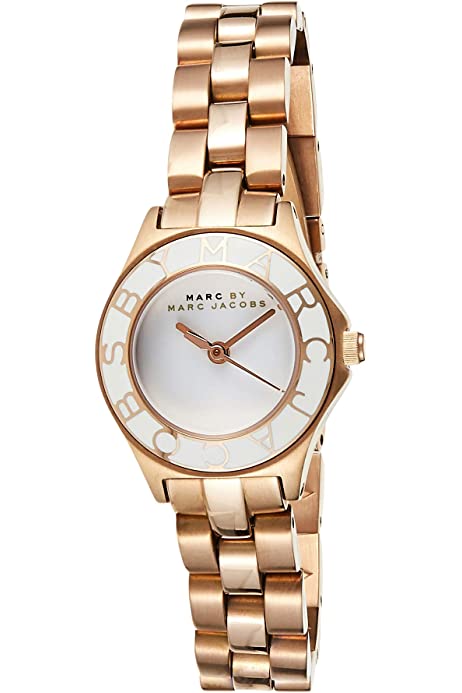 Marc Jacobs Blade White Dial Gold Steel Strap Watch for Women - MBM3075 Buy Now By Marc Jacobs
