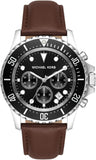 Michael Kors Everest Chronograph Black Dial Brown Leather Strap Watch For Men - MK9054 Buy Now By Michael Kors