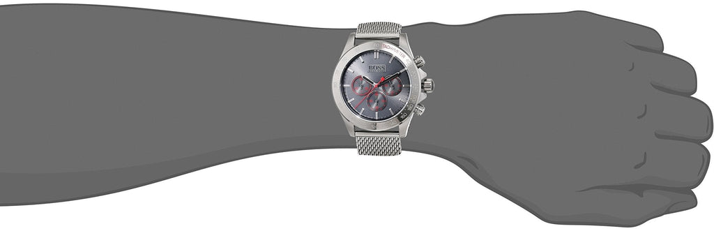 Hugo Boss Ikon Grey Dial Grey Mesh Bracelet Watch for Men - 1513443 Buy Now By Hugo Boss