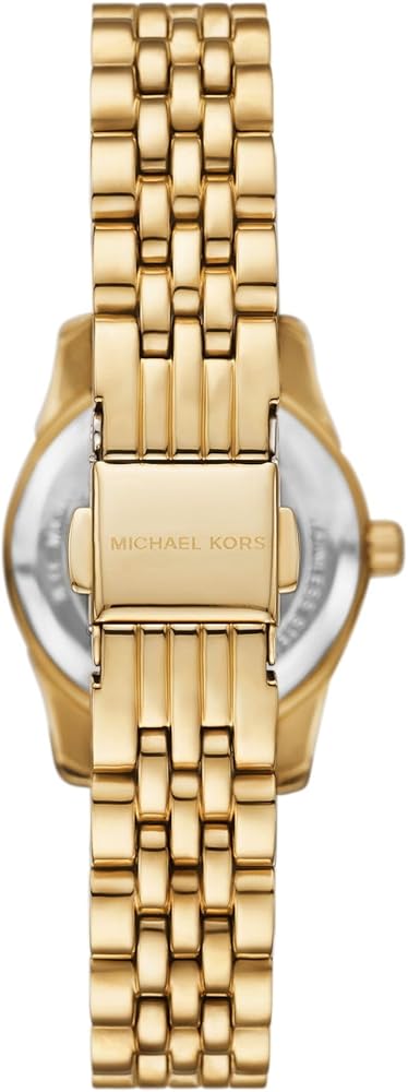 Michael Kors Lexington Pave Three-Hand Green Dial Gold Steel Strap Watch for Women - MK4842 Buy Now By Michael Kors