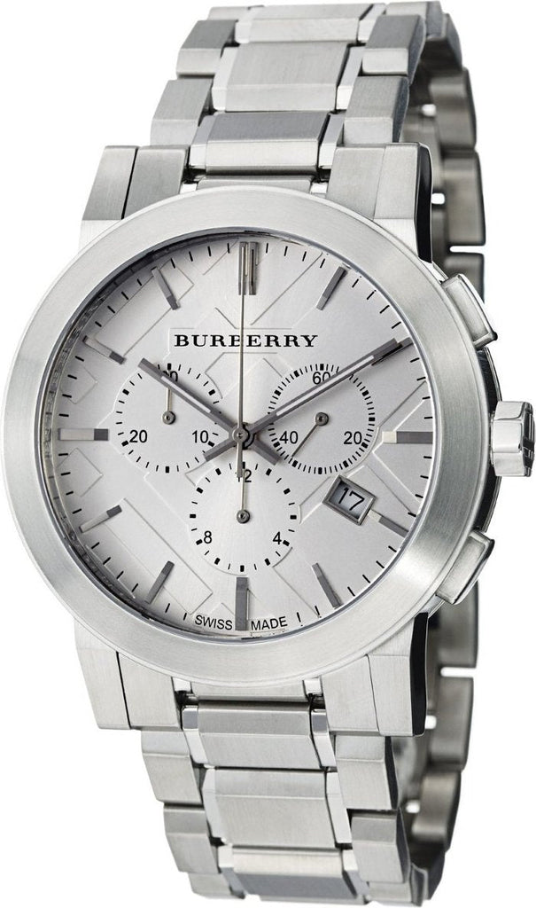Burberry The City Silver Dial Silver Steel Strap Watch for Men - BU9900 Buy Now By Burberry
