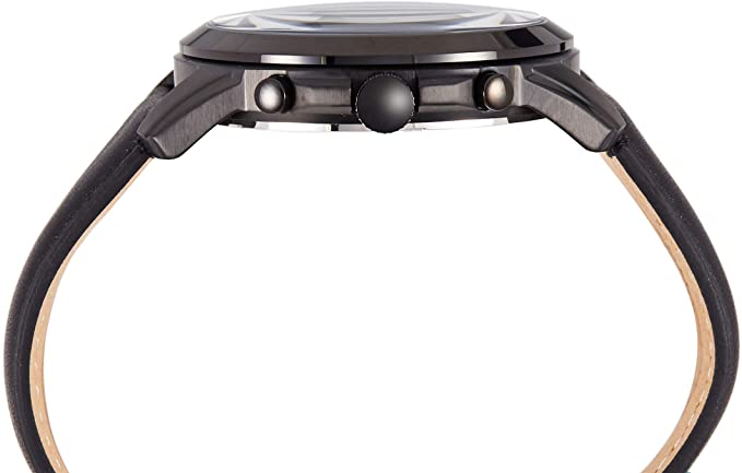 Fossil Grant Chronograph Black Dial Black Leather Strap Watch for Men - FS5132 Buy Now By Fossil