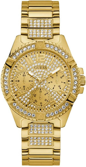 Guess Frontier Diamonds Gold Dial Gold Steel Strap Watch For Women - W1156L2 Buy Now By Guess