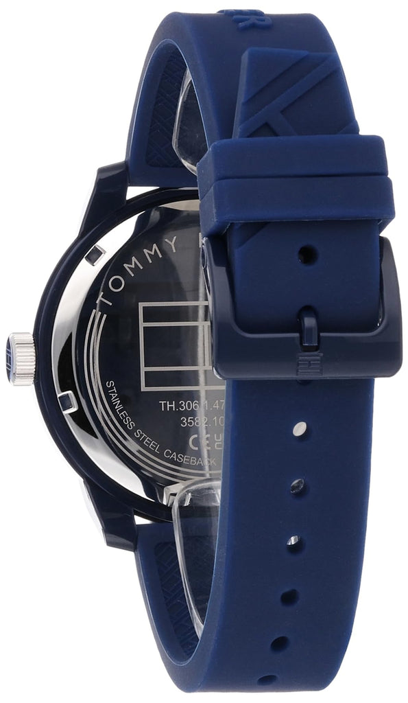 Tommy Hilfiger Denim Quartz Blue Dial Blue Rubber Strap Watch for Men - 1791482 Buy Now By Tommy Hilfiger