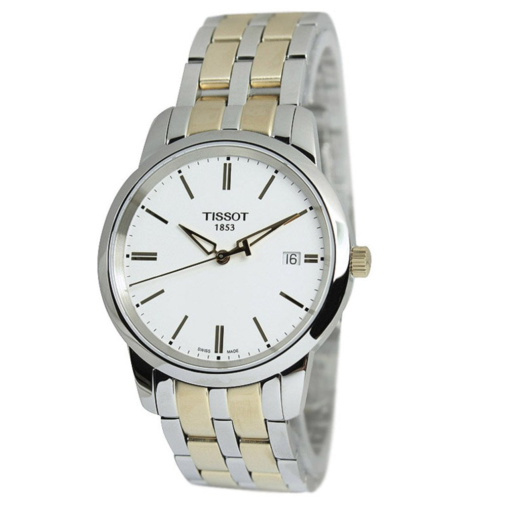 Tissot T Classic Dream White Dial Two Tone Steel Strap Watch for Men - T033.410.22.011.01 Buy Now By Tissot