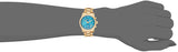 Michael Kors Runway Hunger Stop100 Series Blue Dial Gold Steel Strap Watch for Women - MK5815 Buy Now By Michael Kors