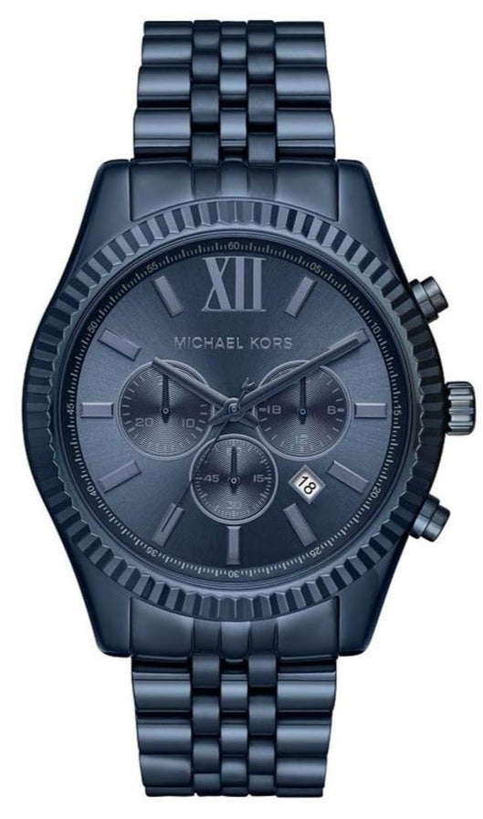 Michael Kors Lexington Chronograph Blue Dial Blue Steel Strap Watch for Men - MK8480 Buy Now By Michael Kors