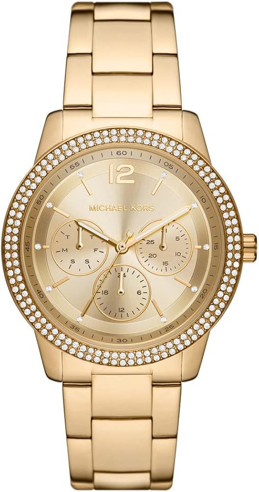 Michael Kors Tibby Chronograph Gold Dial Gold Steel Strap Watch For Women - MK6927 Buy Now By Michael Kors